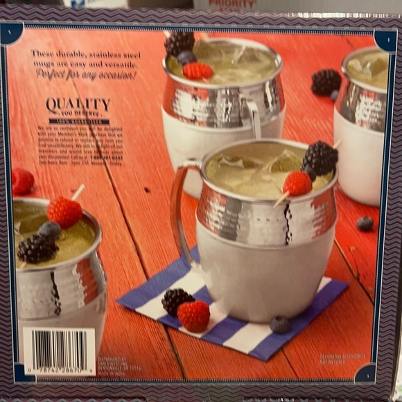 Hammered Moscow Mule 4 Piece Set - Picture 3 of 8